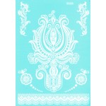 Tatuaje temporare pentru corp HENNA Alb W338 Tatuaje temporare pentru corp HENNA Alb W338